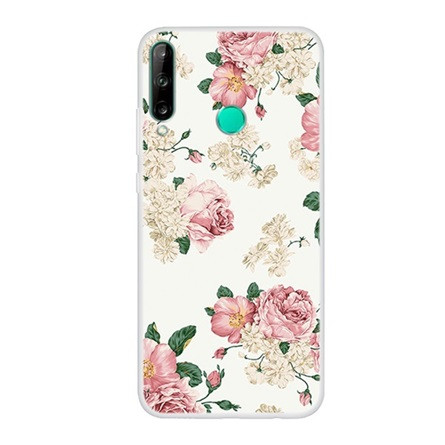Gigapack Huawei P40 Lite E Gigapack Szilikon telefonvédő bazsarózsa FEHÉR