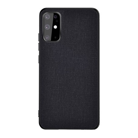 Gigapack Samsung S20 5G Gigapack Szilikon telefonvédő ütésállóság, textil hátlap, FEKETE