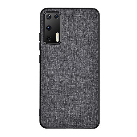 Gigapack Huawei P40 Gigapack Szilikon telefonvédő ütésállóság, textil hátlap, SÖTÉTSZÜRKE