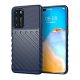 Gigapack Huawei P40 Gigapack szilikon telefonvédő ütésállóság, dombor minta, SÖTÉTKÉK