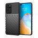 Gigapack Huawei P40 Gigapack szilikon telefonvédő ütésállóság, dombor minta, FEKETE