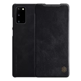   Nillkin Samsung Note 20 5G NILLKIN QIN tok álló, bőr hatású FLIP, kártyazseb, FEKETE