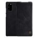 Nillkin Samsung Note 20 5G NILLKIN QIN tok álló, bőr hatású FLIP, kártyazseb, FEKETE