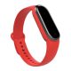 Gigapack Xiaomi Mi Band 7 GIGAPACK pótszíj egyedi méret, szilikon, PIROS