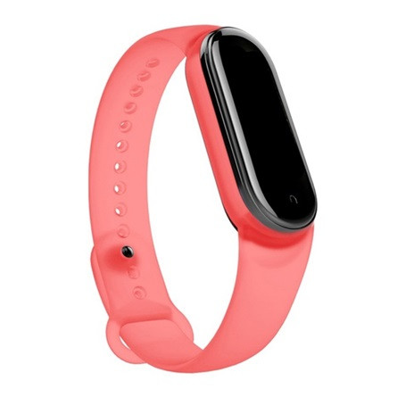 Gigapack Xiaomi Mi Band 6 NFC Gigapack pótszíj egyedi méret, szilikon, RÓZSASZÍN