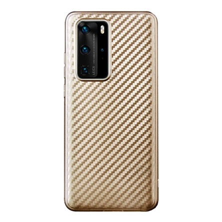 Gigapack Huawei P40 Pro 5G Gigapack Szilikon telefonvédő karbon minta ARANY