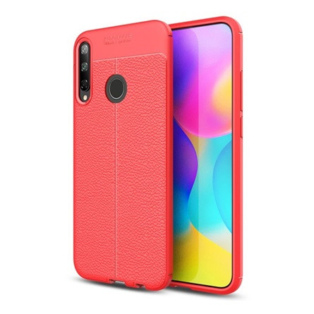 Gigapack Huawei P40 Lite E Gigapack Szilikon telefonvédő ütésállóság, varrás minta, PIROS