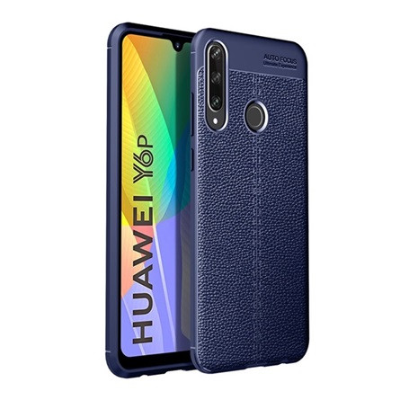 Gigapack Huawei Y6p Gigapack szilikon telefonvédő ütésállóság, varrás minta, SÖTÉTKÉK