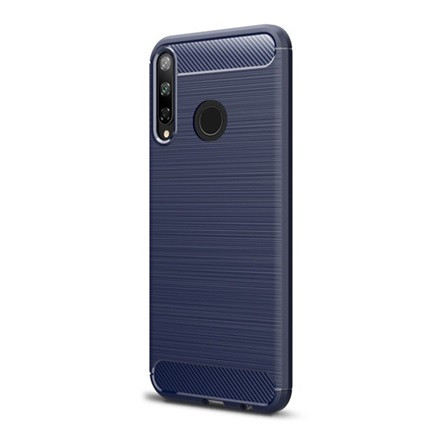 Gigapack Huawei P40 Lite E Gigapack Szilikon telefonvédő ütésállóság, karbon minta, SÖTÉTKÉK