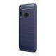 Gigapack Huawei P40 Lite E Gigapack Szilikon telefonvédő ütésállóság, karbon minta, SÖTÉTKÉK