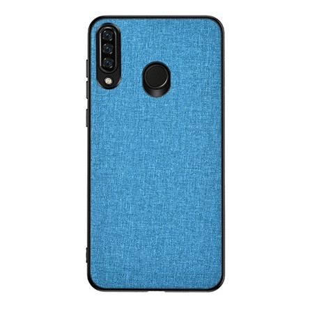 Gigapack Huawei Y6p Gigapack Szilikon telefonvédő ütésállóság, textil hátlap, VILÁGOSKÉK