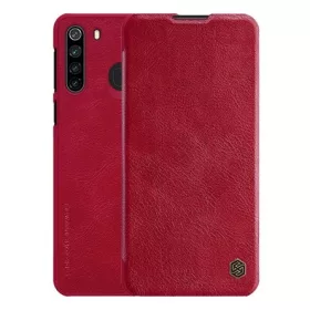   Nillkin Samsung A21 NILLKIN QIN tok álló, bőr hatású FLIP, kártyazseb, PIROS