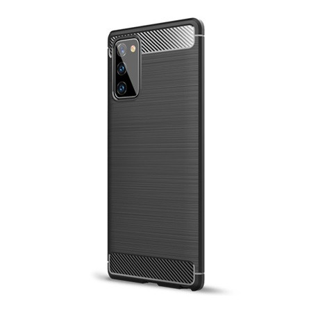 Gigapack Samsung Note 20 5G Gigapack Szilikon telefonvédő ütésállóság, karbon minta, FEKETE