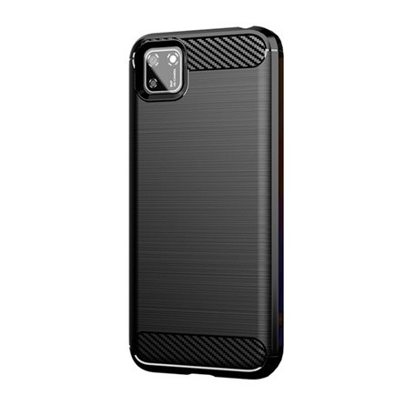 Gigapack Honor 9S Gigapack szilikon telefonvédő ütésállóság, karbon minta, FEKETE