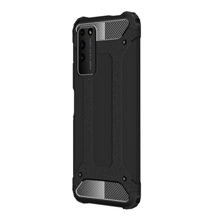 Gigapack Honor X10 5G Gigapack Defender szilikon telefonvédő ütésállóság, fémhatás, FEKETE