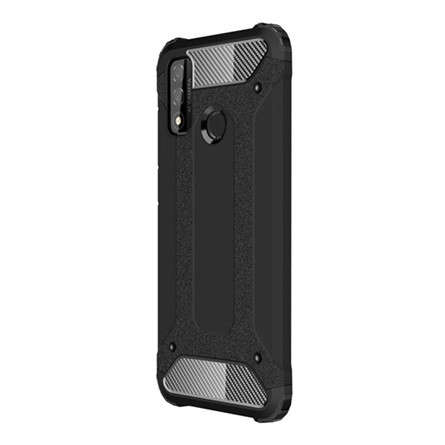 Gigapack Huawei P Smart (2020) Gigapack Defender szilikon telefonvédő ütésállóság, fémhatás, FEKETE