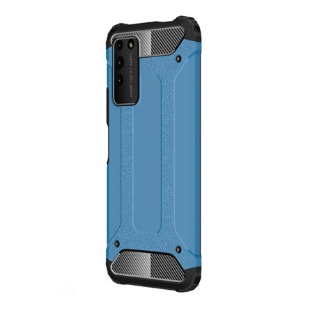 Gigapack Honor X10 5G Gigapack Defender szilikon telefonvédő ütésállóság, fémhatás, VILÁGOSKÉK