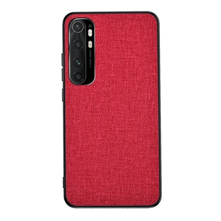 Gigapack Xiaomi Mi Note 10 Lite Gigapack Szilikon telefonvédő ütésállóság, textil hátlap, PIROS