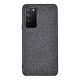 Gigapack Honor X10 5G Gigapack Szilikon telefonvédő ütésállóság, textil hátlap, SÖTÉTSZÜRKE