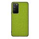 Gigapack Honor X10 5G Gigapack Szilikon telefonvédő ütésállóság, textil hátlap, VILÁGOSZÖLD