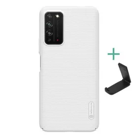   Nillkin Honor X10 5G NILLKIN SUPER FROSTED műanyag telefonvédő gumírozott, érdes felület + asztali tartó, FEHÉR