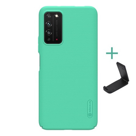 Nillkin Honor X10 5G NILLKIN SUPER FROSTED műanyag telefonvédő gumírozott, érdes felület + asztali tartó, MENTAZÖLD