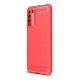 Gigapack Honor X10 5G Gigapack szilikon telefonvédő ütésállóság, karbon minta, PIROS