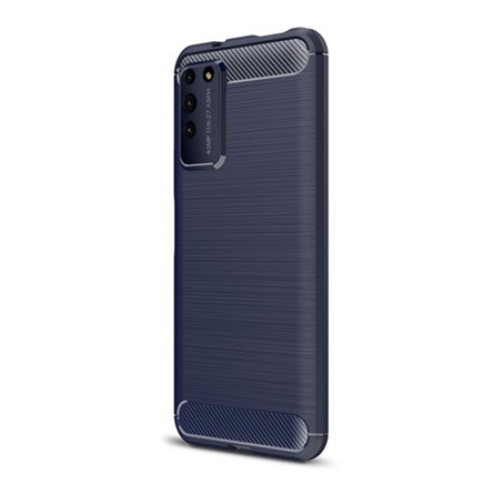 Gigapack Honor X10 5G Gigapack szilikon telefonvédő ütésállóság, karbon minta, SÖTÉTKÉK