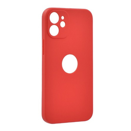 Gigapack iPhone 12 mini Gigapack szilikon telefonvédő matt, logó kivágás, PIROS