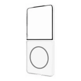   Designed for SAMSUNG Samsung Z Flip7 Designed for SAMSUNG műanyag telefonvédő ütésállóság, Magsafe, ÁTLÁTSZÓ