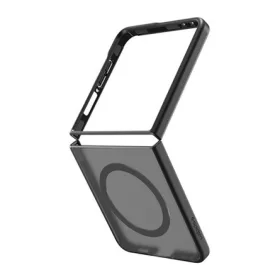   SPIGEN Samsung Z Flip7 SPIGEN CAPELLA szilikon telefonvédő ütésállóság, MagSafe, FEKETE/EZÜST