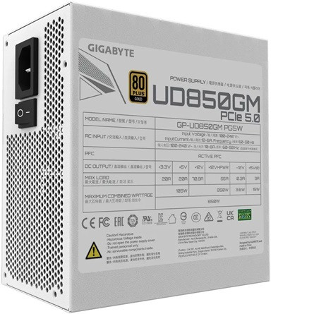 Gigabyte UD850GM PG5W ATX desktop tápegység 850W 80+ Gold BOX