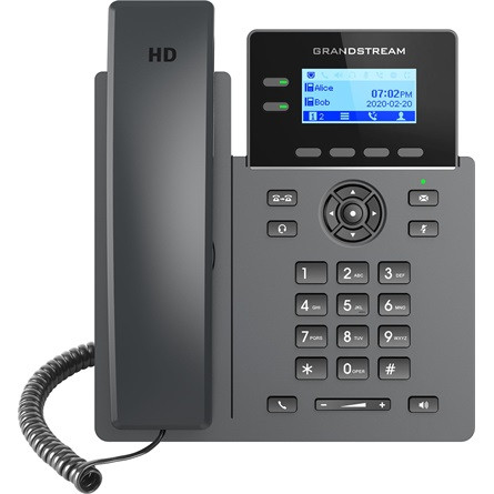 Grandstream 2602P Carrier-Grade VoIP telefon fekete