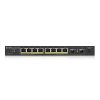 Zyxel GS1100-10HP, unmanage PoE 8x Gigabit, 2x Fiber Uplink, 120 Watt PoE