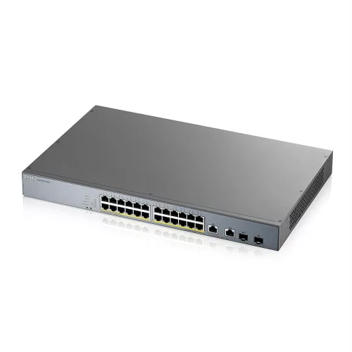 ZYXEL GS1350-26HP, 26 Port managed CCTV PoE switch, long range, 375W