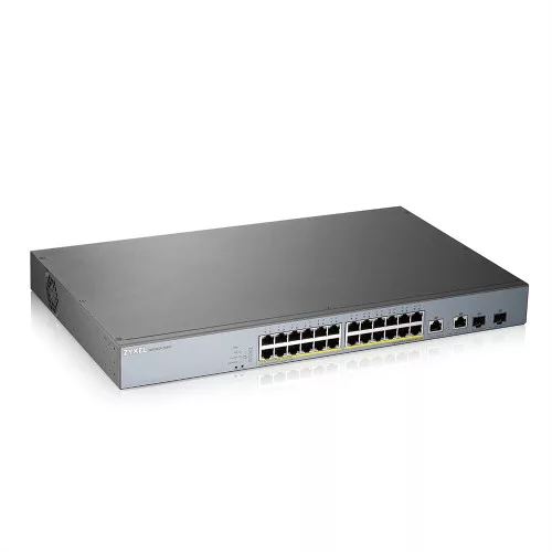 ZYXEL GS1350-26HP, 26 Port managed CCTV PoE switch, long range, 375W