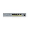 ZYXEL GS1350-6HP, 6 Port managed CCTV PoE switch, long range, 60W, 802.3BT