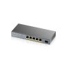 ZYXEL GS1350-6HP, 6 Port managed CCTV PoE switch, long range, 60W, 802.3BT