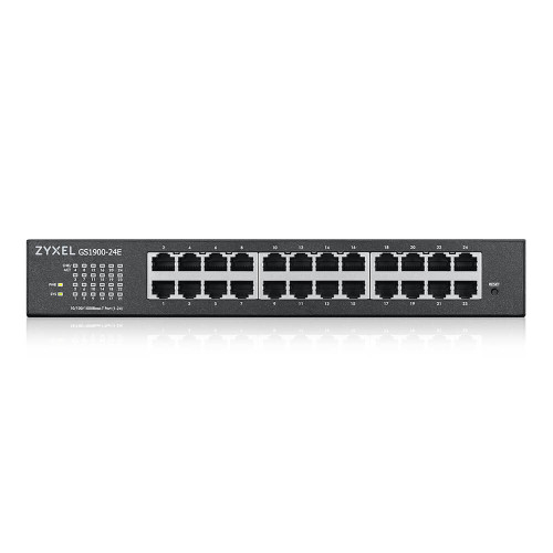 Zyxel GS1900-24E v2, 24-port GbE L2 Smart Switch, desktop, fanless