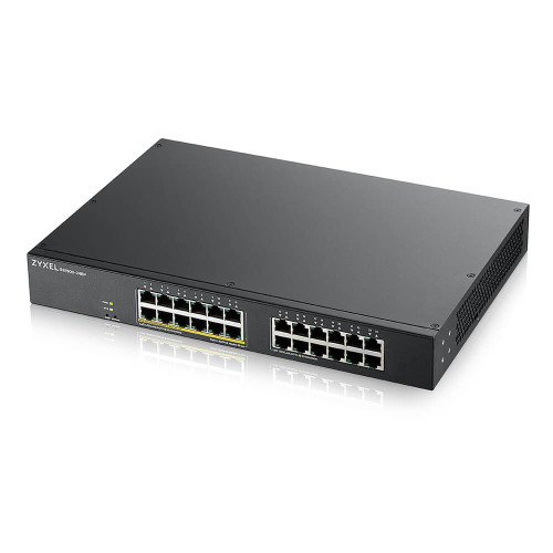 Zyxel GS1900-24, 24-port GbE L2, 12 Port PoE Smart Switch, rackmount, 130 Watt