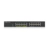 Zyxel GS1900-24, 24-port GbE L2, 12 Port PoE Smart Switch, rackmount, 130 Watt