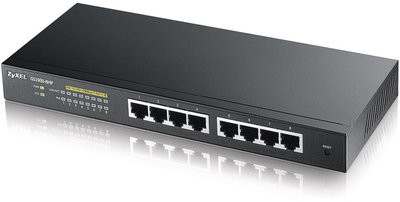 Zyxel 8-port Desktop Gigabit Web Smart switch: 8x Gigabit metal, IPv6, 802.3az (