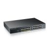 Zyxel GS1915-24EP, 24-port GbE, 12 port PoE, 130 Watt 802.3at, rackmount, fanles