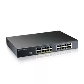   Zyxel GS1915-24EP, 24-port GbE, 12 port PoE, 130 Watt 802.3at, rackmount, fanles
