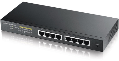 ZYXEL 10 Port Smart Managed Switch 8x Gigabit Copper and 2x Gigabit dual pers.,