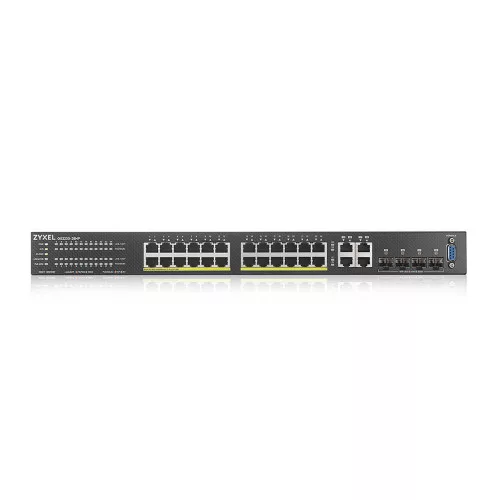 Zyxel GS2220-28HP,EU region,24-port GbE L2 PoE Switch with GbE Uplink (1 year NC