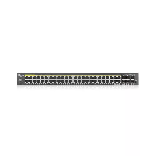 Zyxel GS2220-50HP,EU region,48-port GbE L2 PoE Switch with GbE Uplink (1 year NC