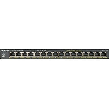 NetGear 16-PORT GB POE+ UNMGD SWITCH FLEXPOE IN