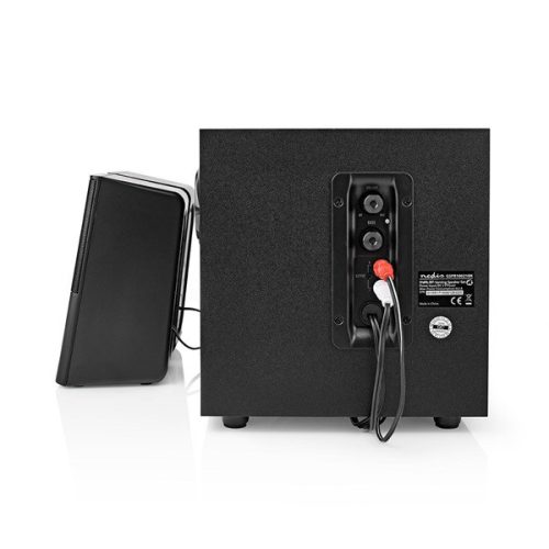 Nedis GSPR10021BK aktív gamer hangszóró 2.1, USB tápellátás, 3,5 mm jack, 30 W, Hangerőszabályozó