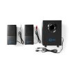 Nedis GSPR10021BK aktív gamer hangszóró 2.1, USB tápellátás, 3,5 mm jack, 30 W, Hangerőszabályozó